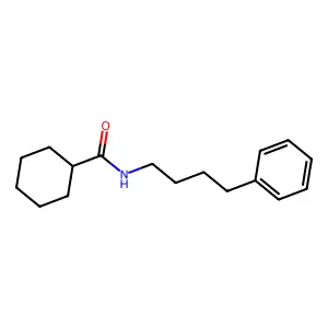 N-(4-phenylbutyl)cyclohexanecarboxamide structure