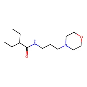 2-ethyl-N-(3-morpholin-4-ylpropyl)butanamide structure