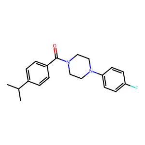 [4-(4-Fluorophenyl)piperazin-1-yl]-(4-propan-2-ylphenyl)methanone structure