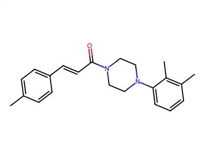 (E)-1-[4-(2,3-dimethylphenyl)piperazin-1-yl]-3-(4-methylphenyl)prop-2-en-1-one structure