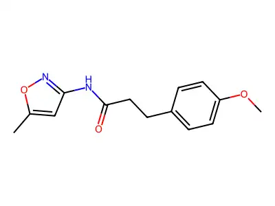 3-(4-methoxyphenyl)-N-(5-methyl-1,2-oxazol-3-yl)propanamide structure