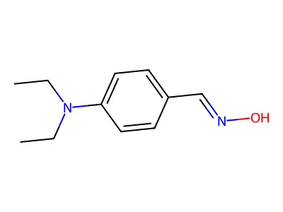 (NZ)-N-[[4-(diethylamino)phenyl]methylidene]hydroxylamine structure