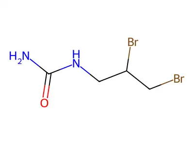 N-(2,3-Dibromopropyl)carbamimidic acid structure