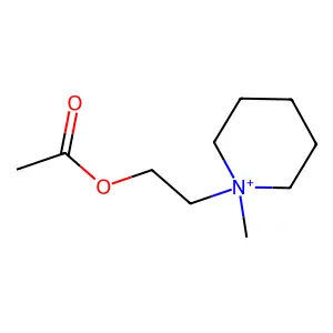 Piperidinium, 1-[2-(acetyloxy)ethyl]-1-methyl- structure
