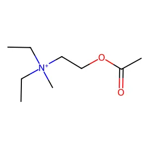 Acetyldiethylcholine structure