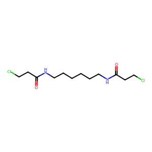 3-chloro-N-[6-(3-chloropropanoylamino)hexyl]propanamide structure