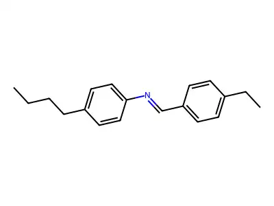 Benzenamine, 4-butyl-N-[(4-ethylphenyl)methylene]- structure