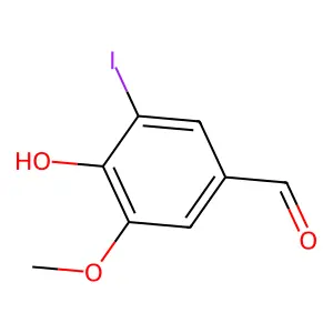 4-羟基-3-碘-5-甲氧基苯甲醛 structure