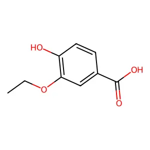3-乙氧基-4-羟基苯甲酸 structure