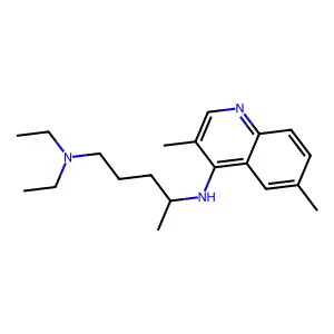 n4-(3,6-Dimethylquinolin-4-yl)-n1,n1-diethylpentane-1,4-diamine structure