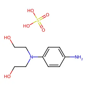 N,N-Bis(2-hydroxy)-p-phenylenediamine sulfate structure