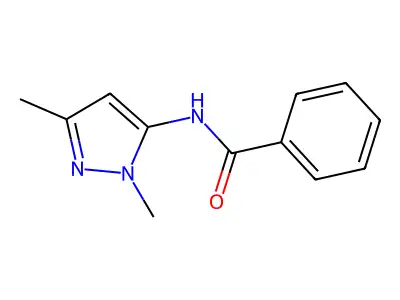 Benzamide, N-(1,3-dimethyl-1H-pyrazol-5-yl)- structure