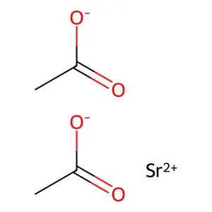 乙酸锶 structure