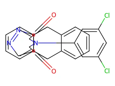 21-(3,5-Dichlorophenyl)-16,17,21-triazahexacyclo[6.6.5.3~15,19~.0~2,7~.0~9,14~.0~15,19~]docosa-2,4,6,9,11,13,16-heptaene-20,22-dione structure