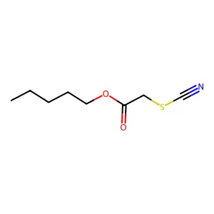 Pentyl thiocyanatoacetate structure