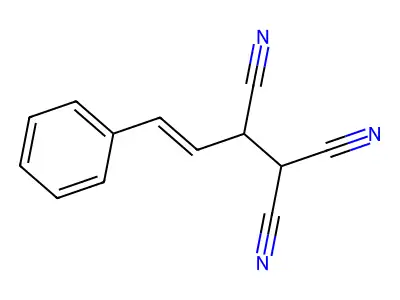 4-Phenylbut-3-ene-1,1,2-tricarbonitrile structure