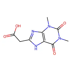 Theophylline-8-acetic acid structure
