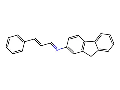 2-(Cinnamylideneamino)fluorene structure