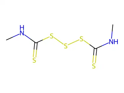 N(1),N(3)-Dimethyl-1,3-trisulfanedicarbothioamide structure