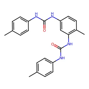 N,N''-(4-Methyl-1,3-phenylene)bis[N'-(4-methylphenyl)urea] structure