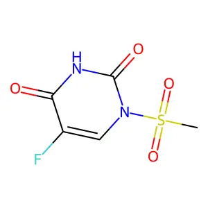 1-Methanesulfonyl-5-fluorouracil structure