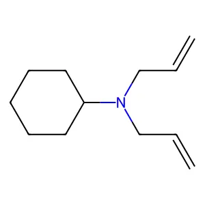 N,N-二烯丙基环己胺 structure