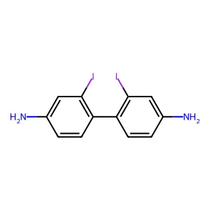 2,2'-Diiodo-4,4'-diaminobiphenyl structure