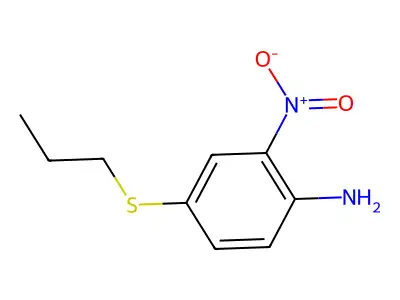 4-Propylthio-2-nitroaniline structure