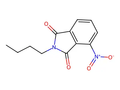 1H-Isoindole-1,3(2H)-dione, 2-butyl-4-nitro- structure