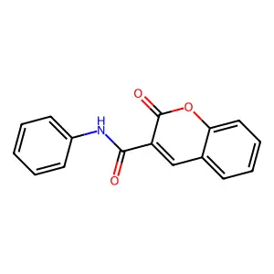 2-oxo-N-phenyl-2H-chromene-3-carboxamide structure