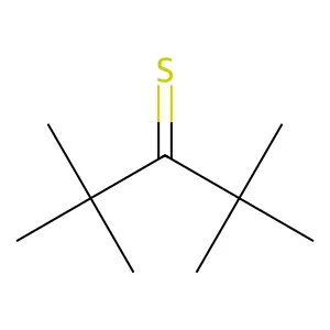 2,2,4,4-Tetramethylpentane-3-thione structure