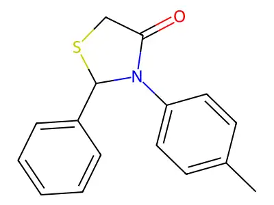 3-(4-Methylphenyl)-2-phenyl-1,3-thiazolidin-4-one structure