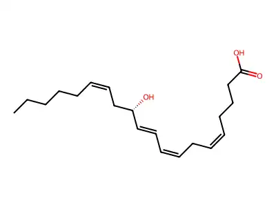 12(S)-Hydroxy-5,8,10,14-eicosatetraenoic acid structure