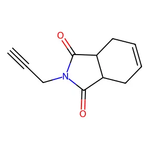 1H-Isoindole-1,3(2H)-dione, 3a,4,7,7a-tetrahydro-2-(2-propynyl)- structure