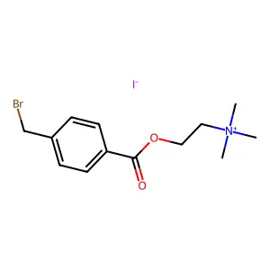 4-(溴甲基)苯甲酰胆碱碘化物 structure