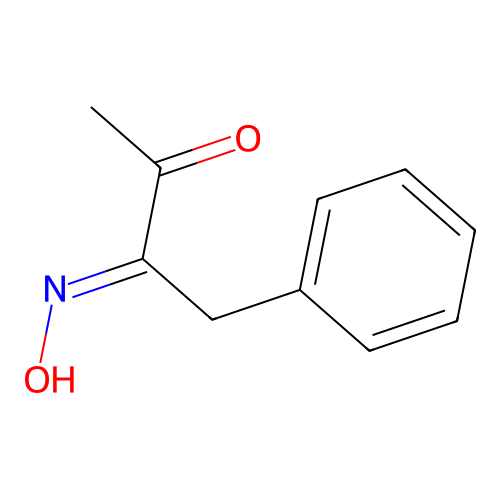 (3E)-3-hydroxyimino-4-phenylbutan-2-one structure
