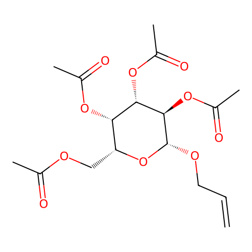 Allyl 2,3,4,6-tetra-O-acetyl-beta-D-galactopyranoside structure