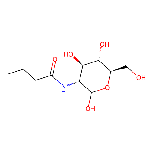 N-N-BUTYRYL-D-GLUCOSAMINE structure