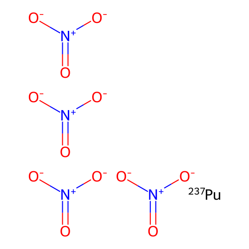 Nitric acid, plutonium(4+)-237Pu salt structure
