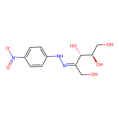 D-erythro-2-Pentulose, (4-nitrophenyl)hydrazone structure