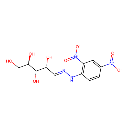 D-Arabinose, (2,4-dinitrophenyl)hydrazone structure