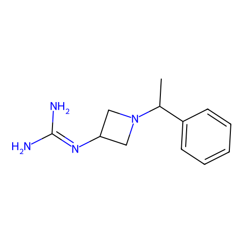 1-(1-(alpha-Methylbenzyl)-3-azetidinyl)guanidine structure