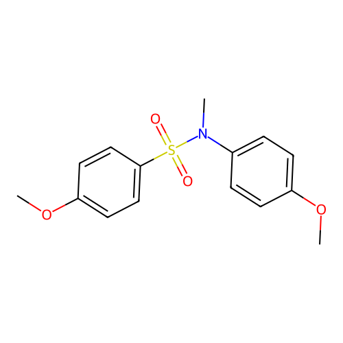Benzenesulfonamide, 4-methoxy-N-(4-methoxyphenyl)-N-methyl- structure