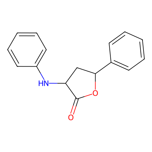 3-anilino-5-phenyldihydro-2(3H)-furanone structure