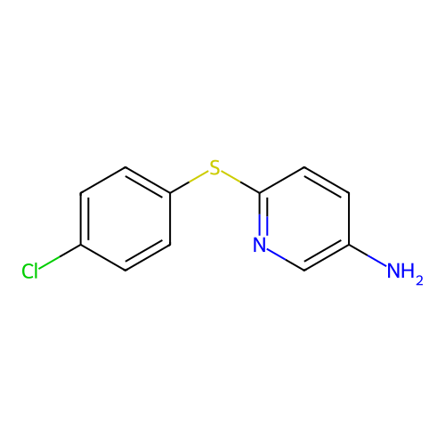 6-[(4-Chlorophenyl)sulfanyl]-3-pyridinylamine structure