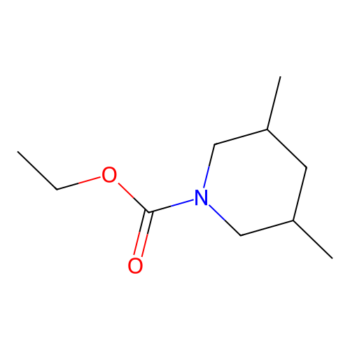 Ethyl 3,5-dimethylpiperidine-1-carboxylate structure