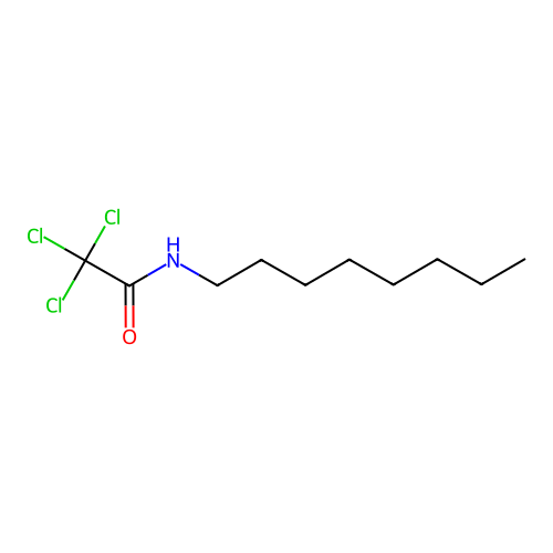 2,2,2-trichloro-N-octylacetamide structure