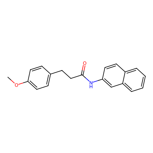 3-(4-methoxyphenyl)-N-(2-naphthyl)propanamide structure