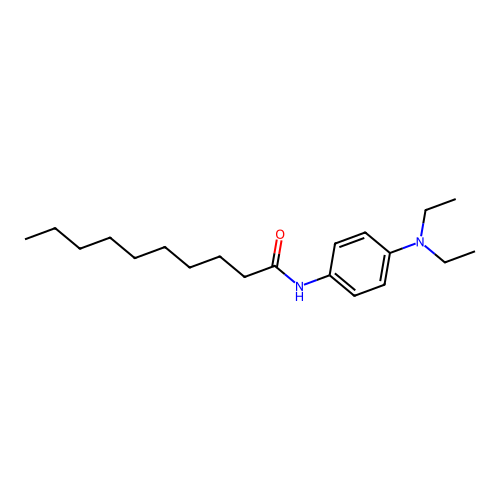 N-[4-(diethylamino)phenyl]decanamide structure