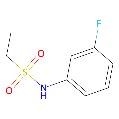 N-(3-fluorophenyl)ethanesulfonamide structure